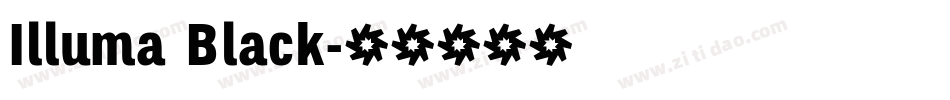 Illuma Black字体转换